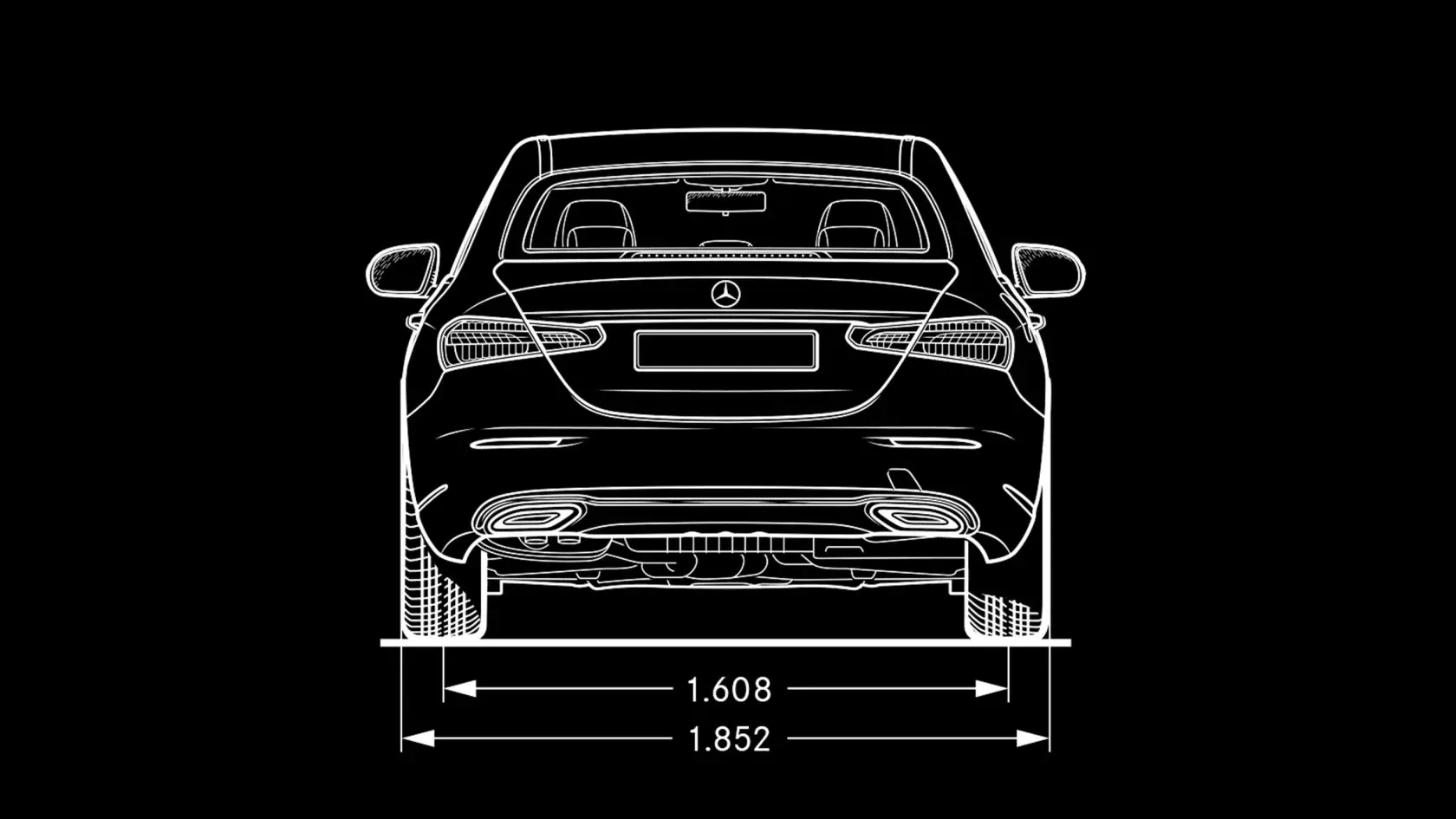 Технічні характеристики Mercedes-Benz E-Class Седан Габарити #2
