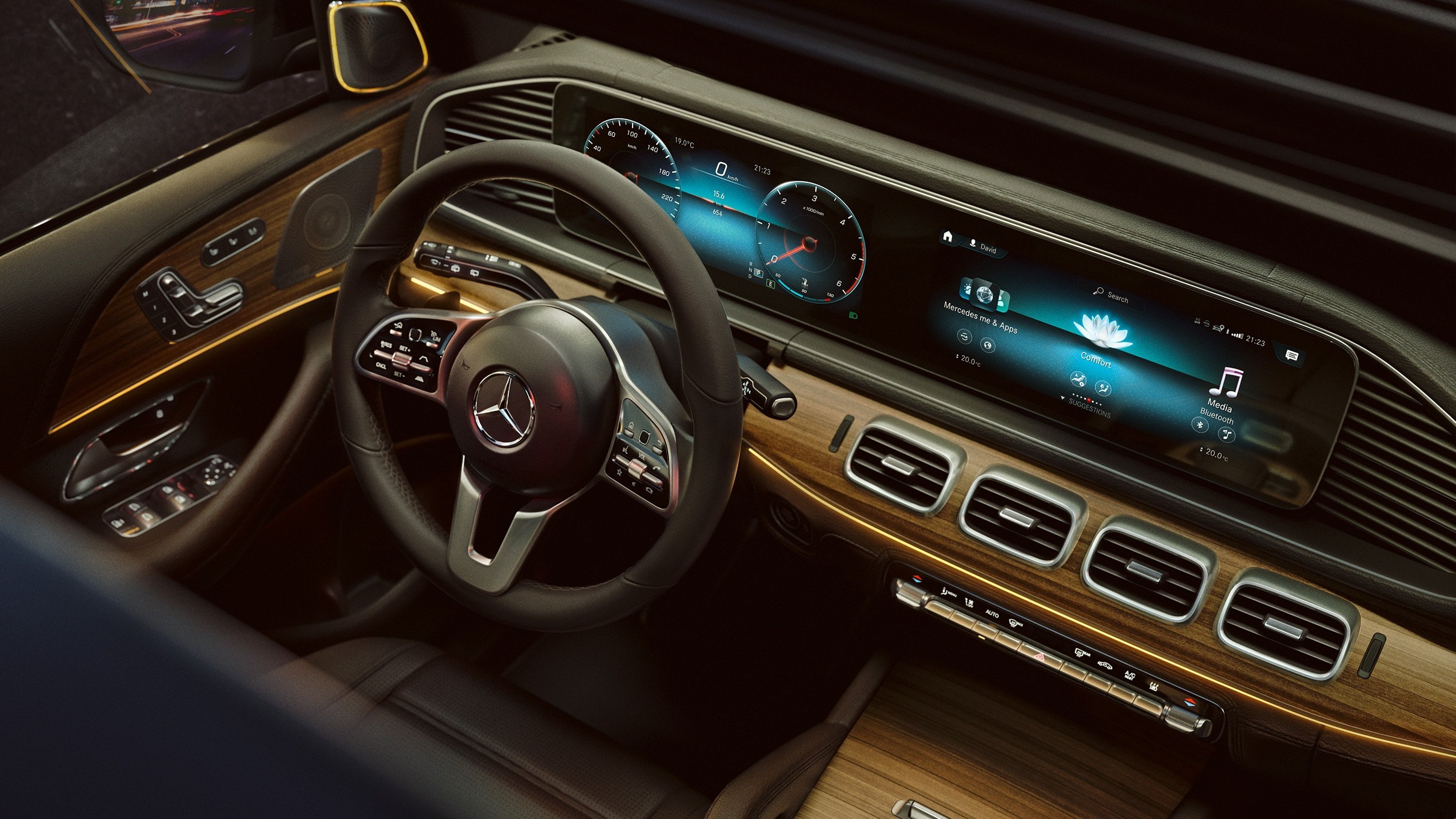 Комфорт Mercedes-Benz GLE SUV Деталі інтерфейса користувача #1