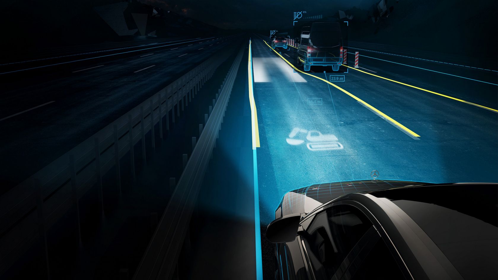 Безопасность Mercedes-Benz S-class Седан Цифровой свет W223 #2