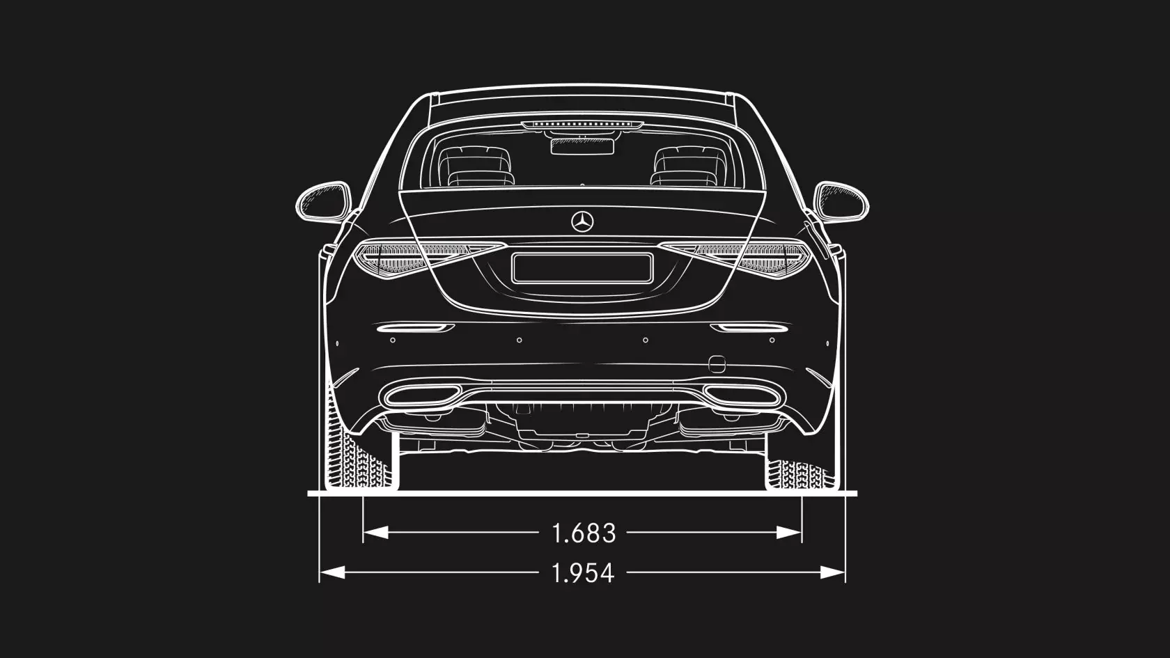 Технические характеристики Mercedes-Benz S-class Седан Габариты #4