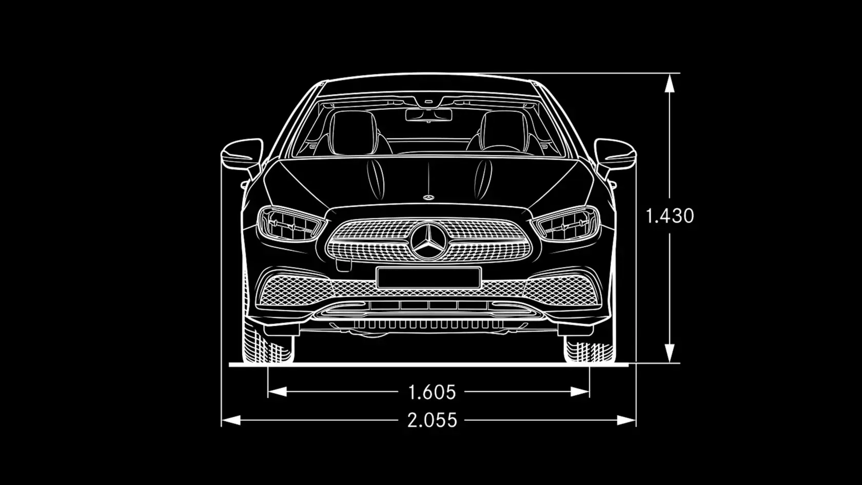Технічні характеристики Mercedes-Benz E-class Купе Габарити #4