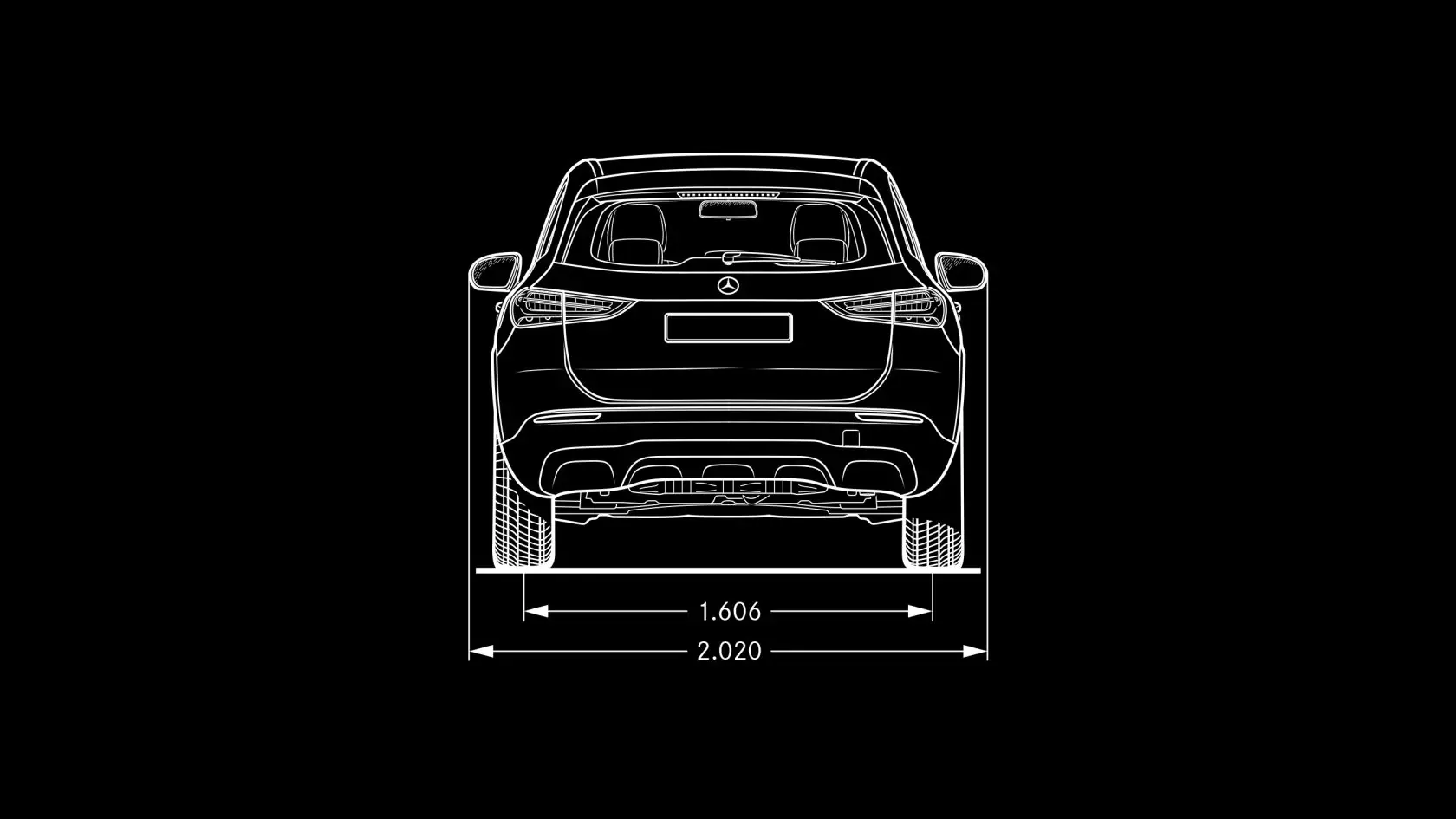 Технические характеристики Mercedes-Benz GLA Мерседес GLA: габаритные размеры #4