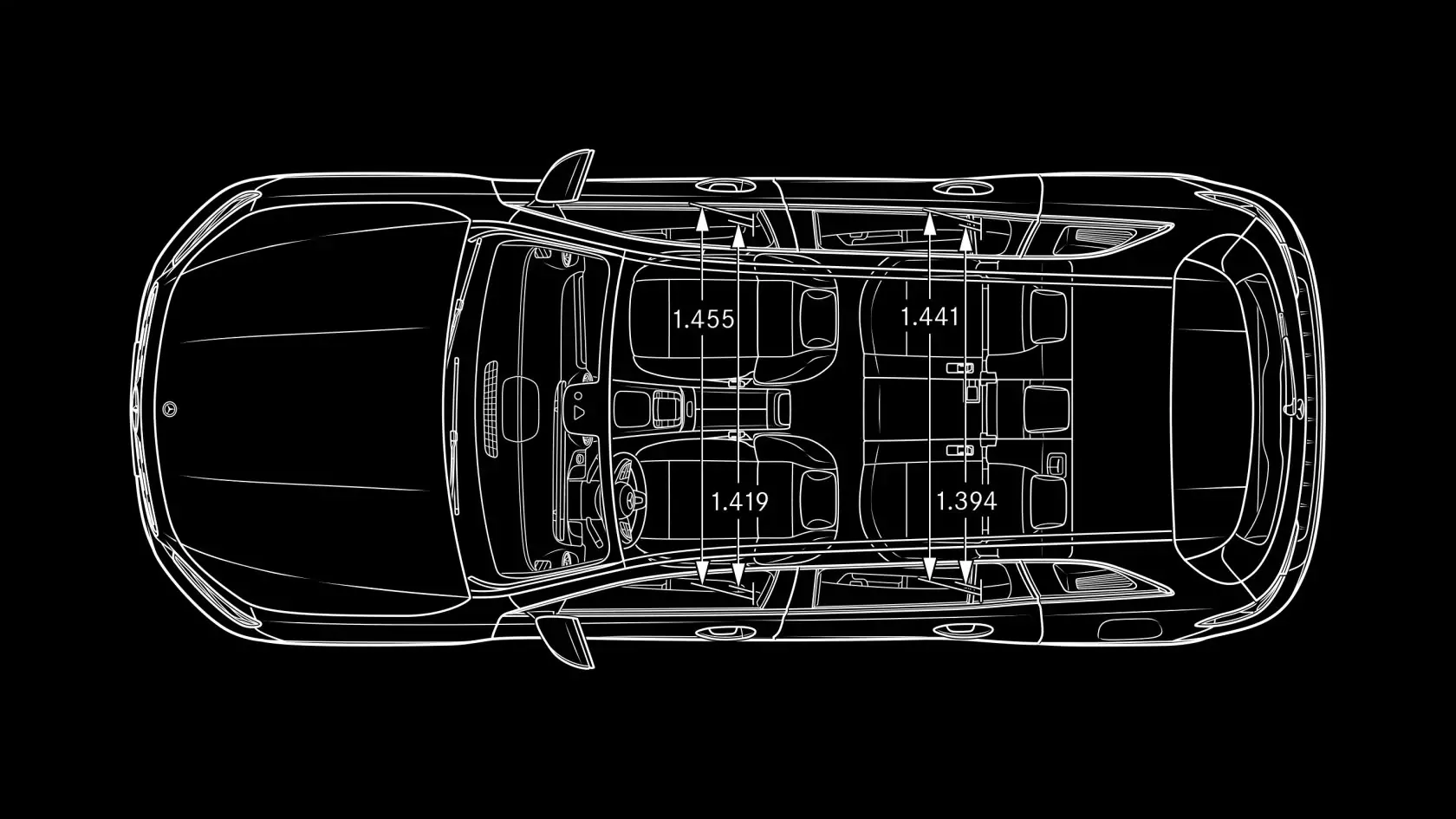 Технічні характеристики Mercedes-Benz GLB Габарити #1