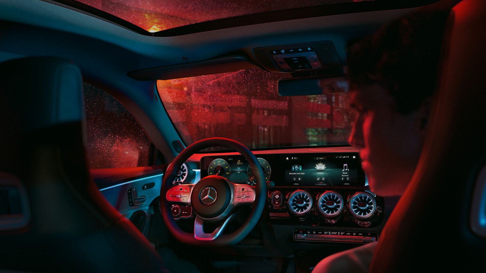 Комфорт Mercedes-Benz C-class Седан Цифровая передняя панель