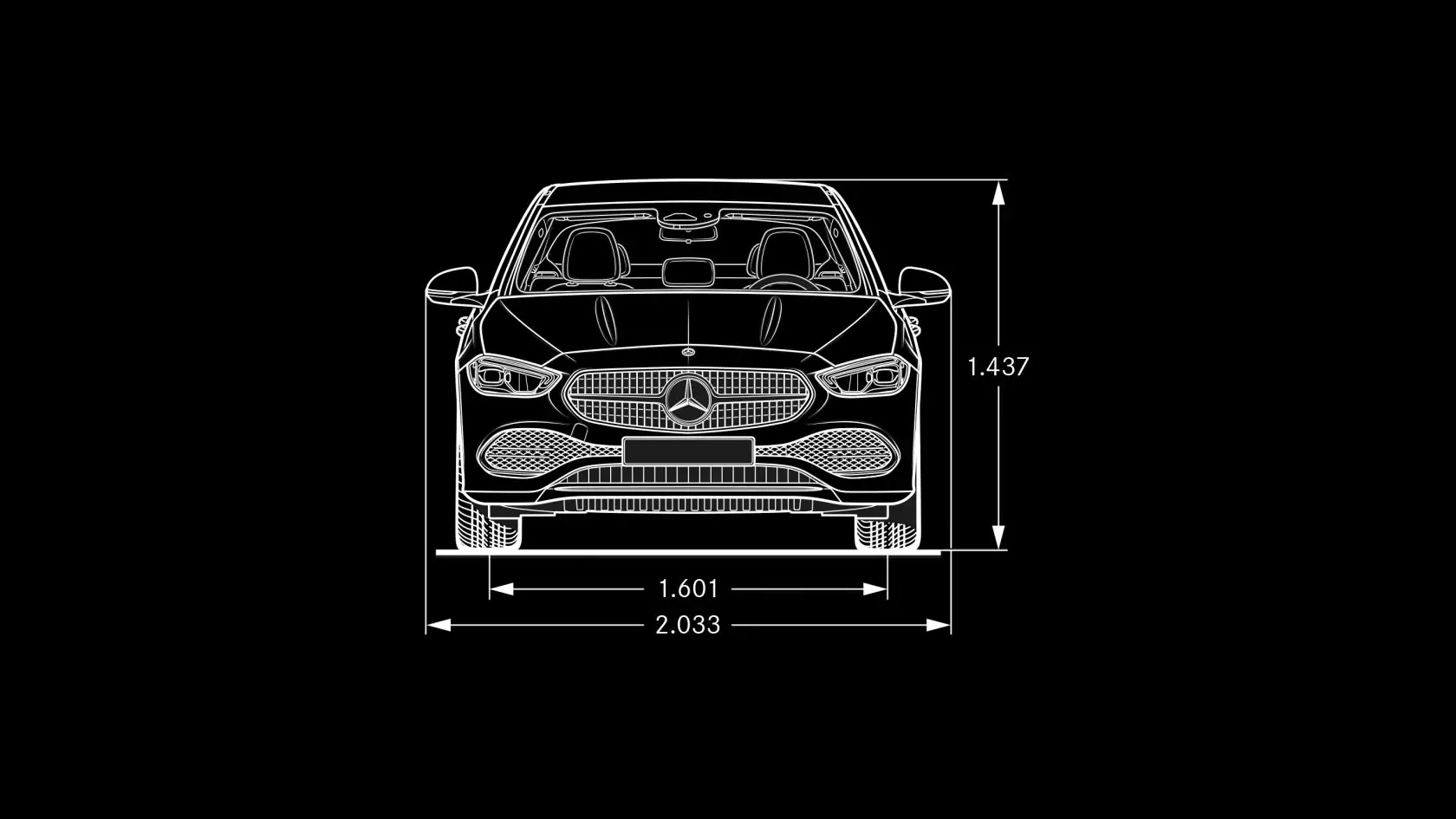 Технические характеристики Mercedes-Benz C-class Седан Размеры #2