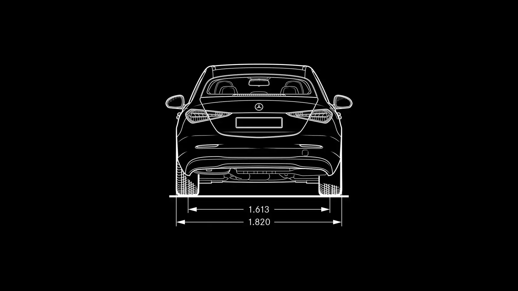 Технические характеристики Mercedes-Benz C-class Седан Размеры #4