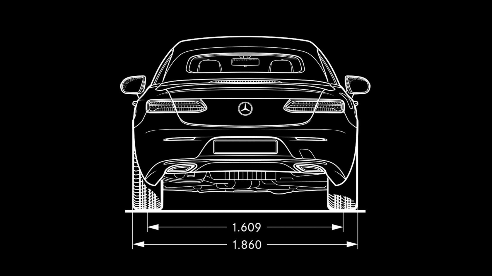 Технические характеристики Mercedes-Benz E-class Кабриолет Габариты #3