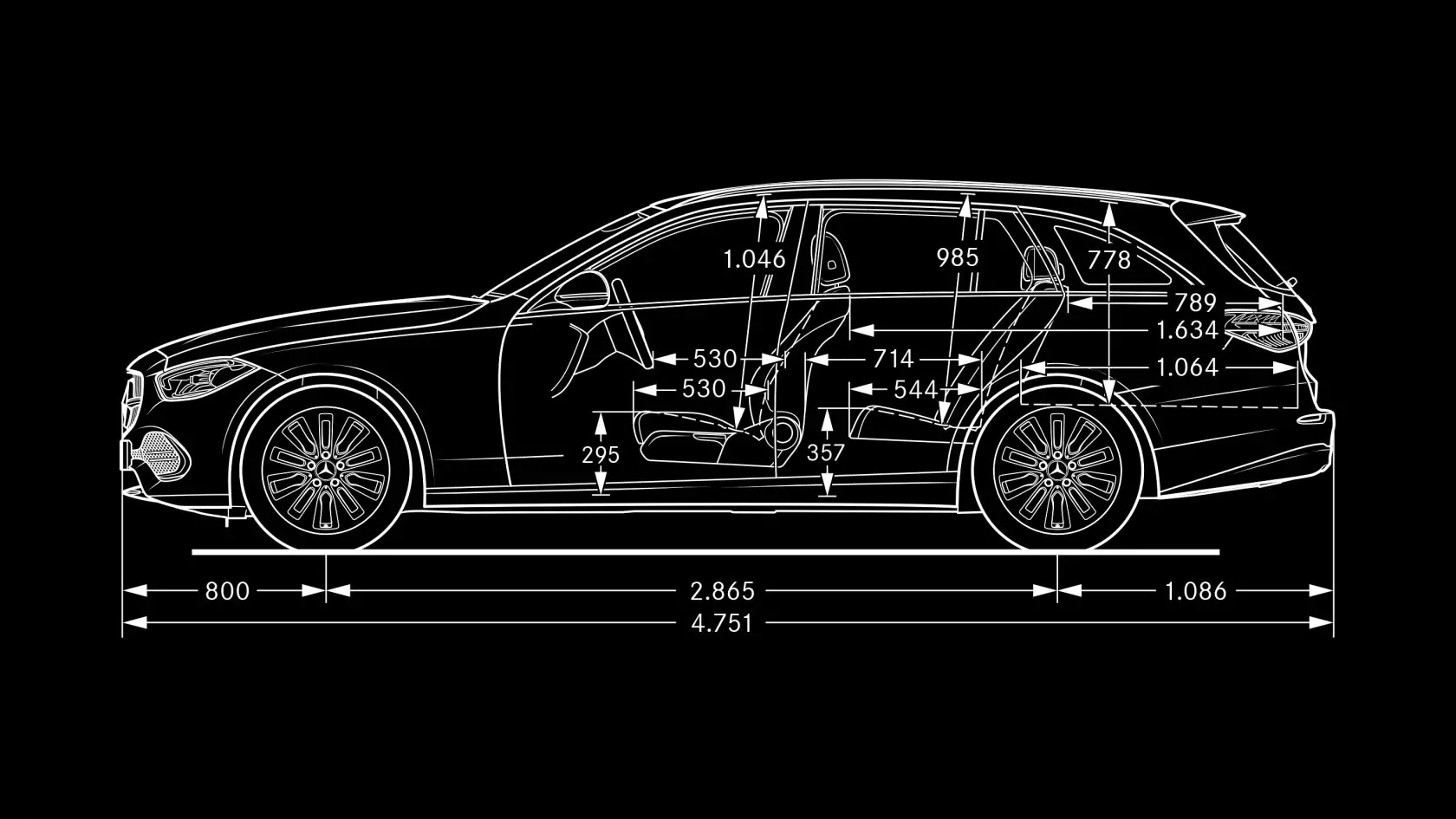 Технические характеристики Mercedes-Benz C-class Универсал Размеры #3