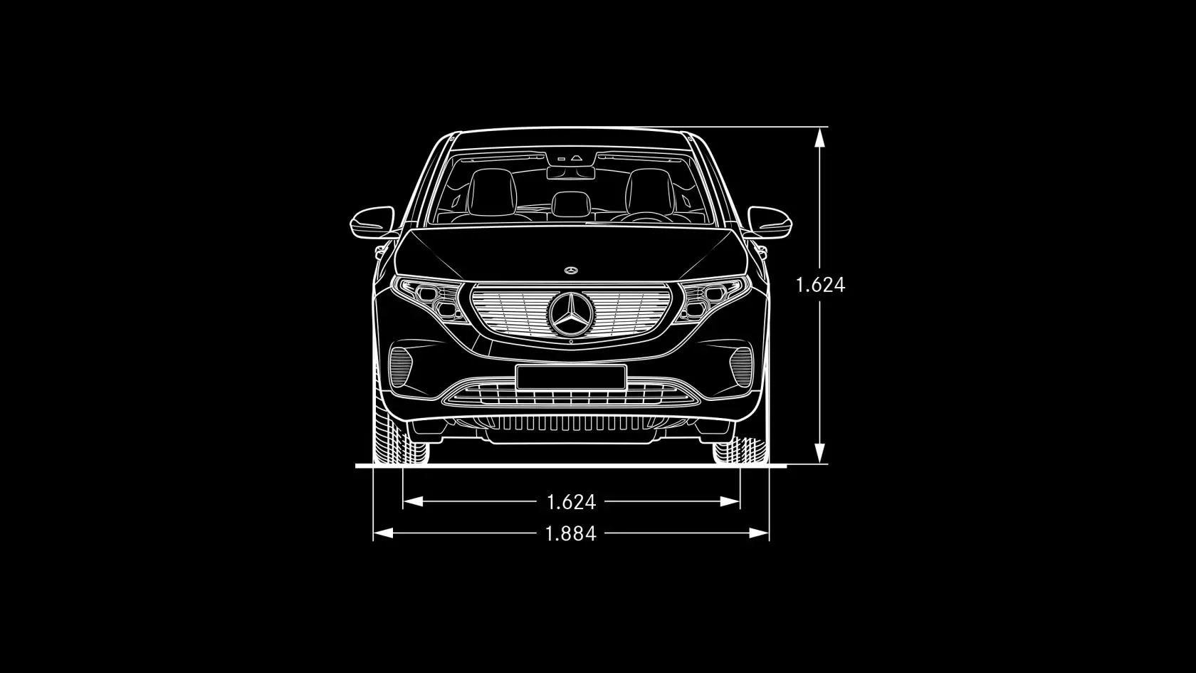 Технические характеристики Mercedes-EQ EQC Габариты #2