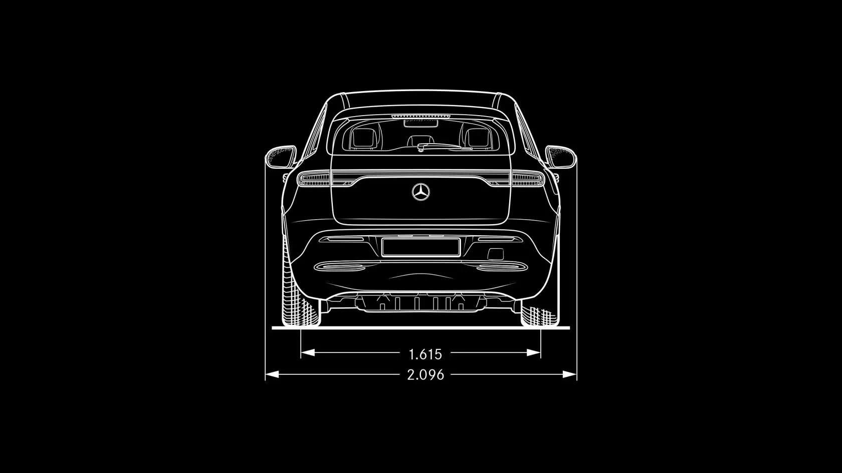 Технические характеристики Mercedes-EQ EQC Габариты #3