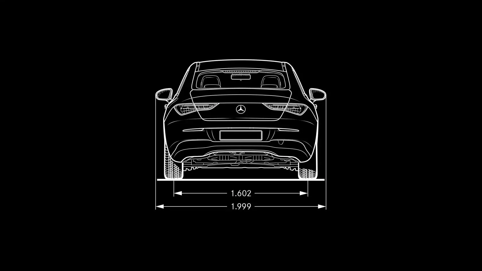 Технические характеристики Mercedes-Benz CLA Купе Габариты #4