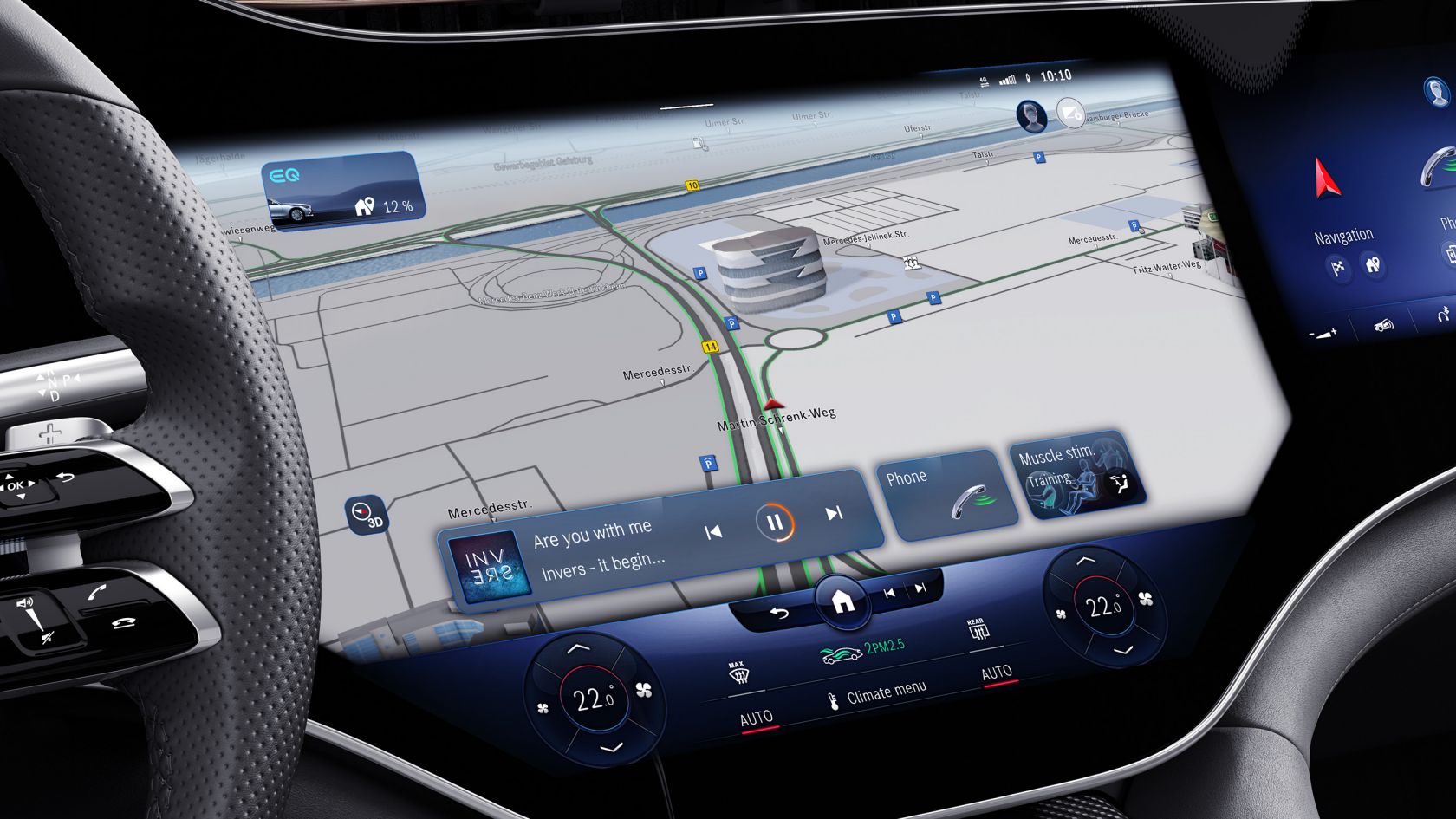 Технологии Mercedes-EQ EQS Цифровой интерьер #3