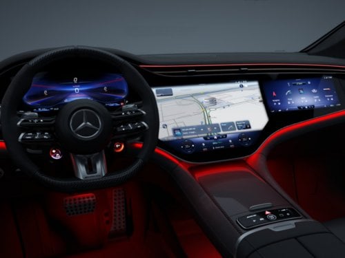 Новый полностью электрический Mercedes-AMG EQE Дизайн интерьера #7